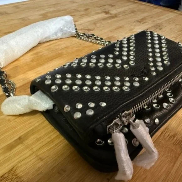 Zadig & Voltaire Rock Nano Arrow Studded Crossbody Bag - Picture 7 of 16